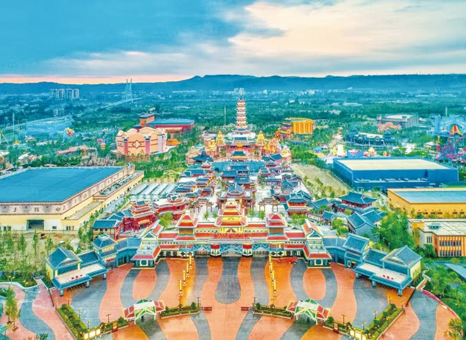 ●鷹潭方特東方神畫是江西首個水陸同歡的主題樂園綜合體。