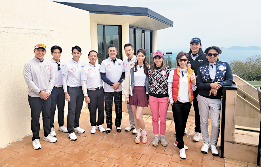 ●不少藝人熱愛高球運動。  香港文匯報記者梁靜儀 攝