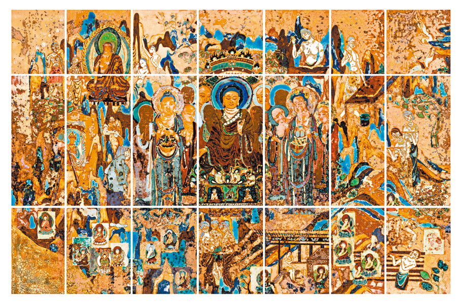 ●范敏祺、黃堃瀅、陳紫鵬作品《敦煌莫高》。