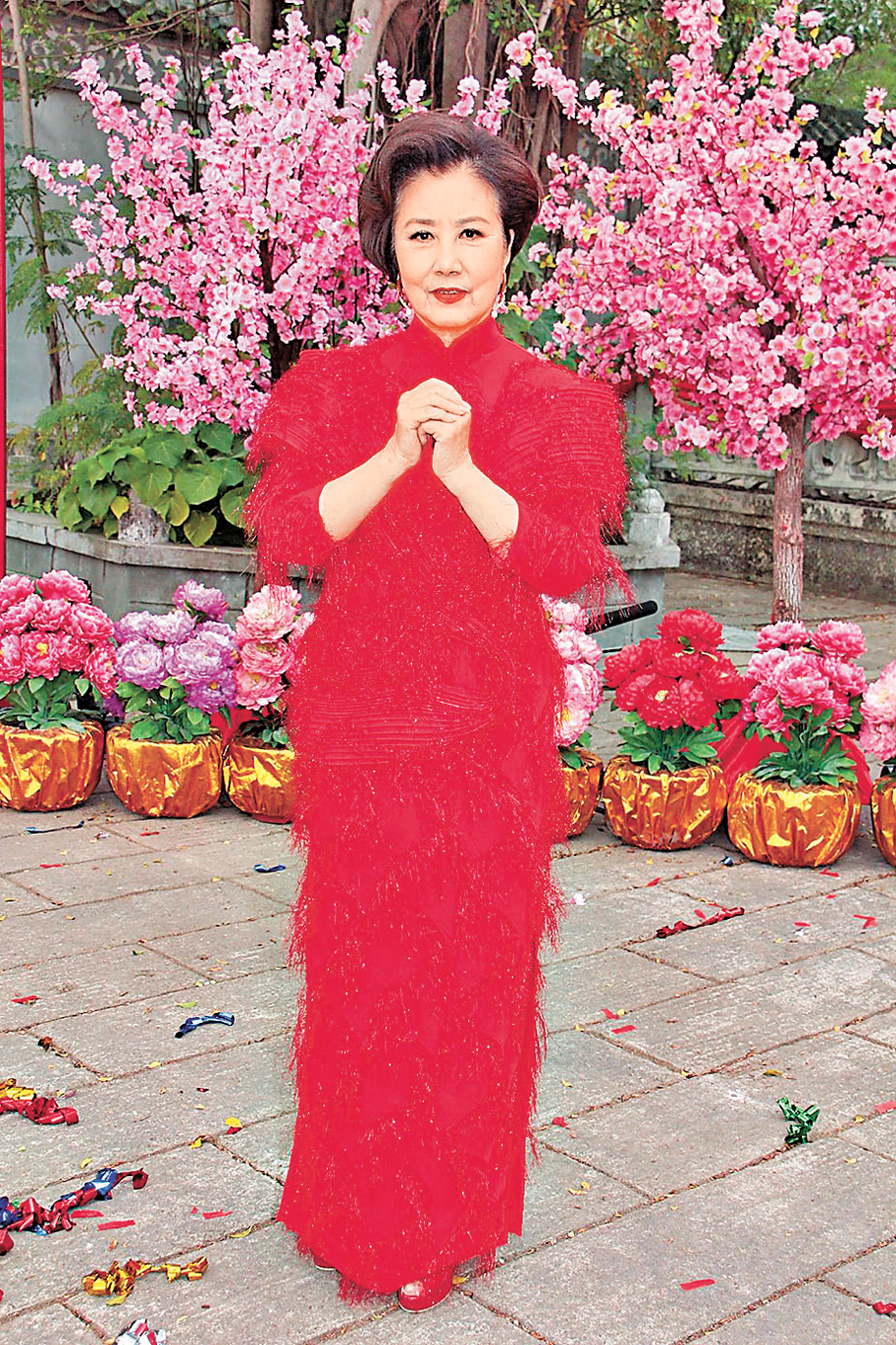 ●汪明荃透露農曆新年期間不會外遊。  香港文匯報記者達里 攝