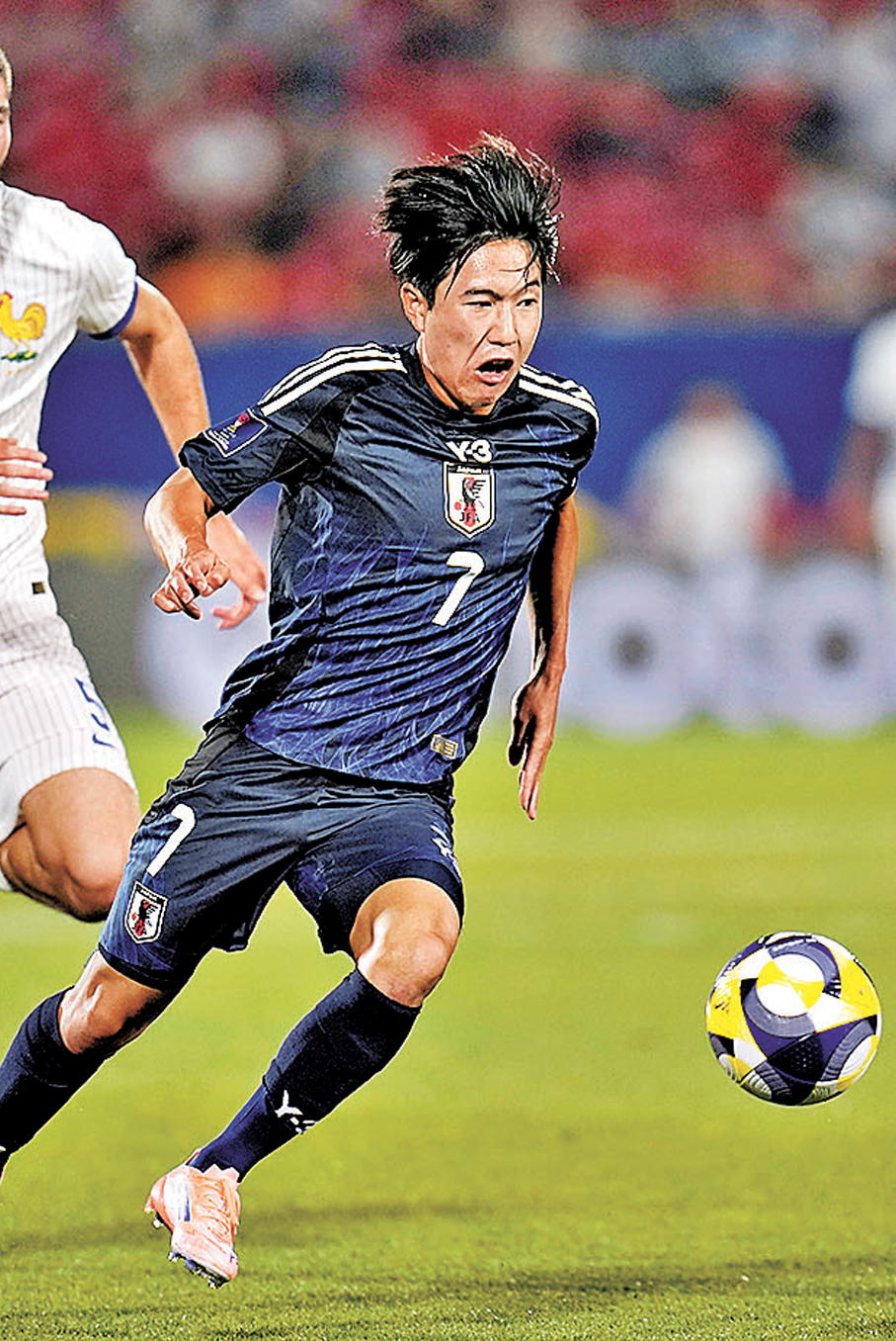 ●以佐藤龍之介為首的日本U23攻力強橫。 資料圖片