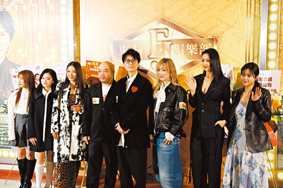 ●《夜王》主創昨日宣傳。   香港文匯報記者孫嘉蔚  攝