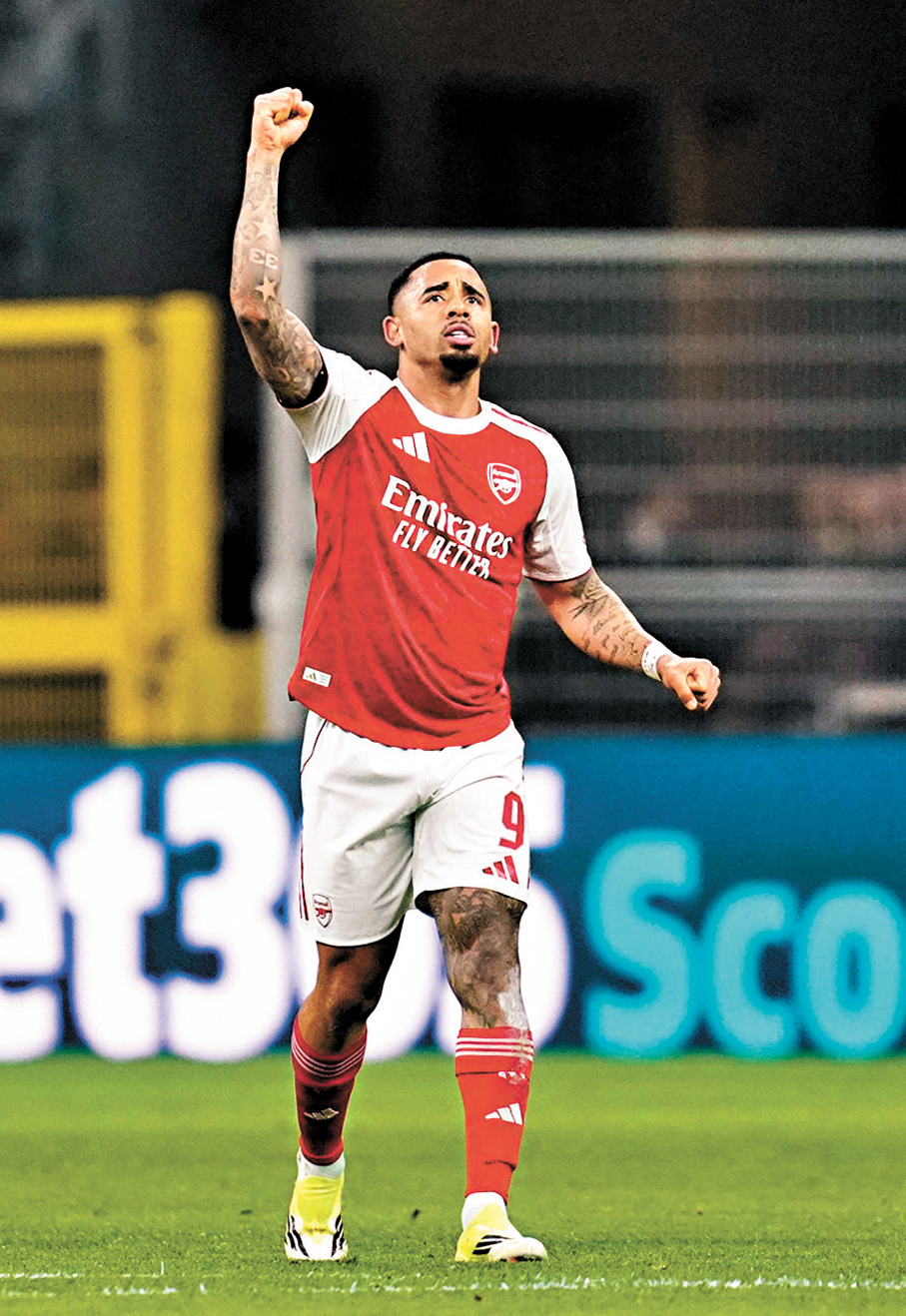 ●加比爾捷西斯復出後，令阿仙奴鋒線更為完整。 資料圖片