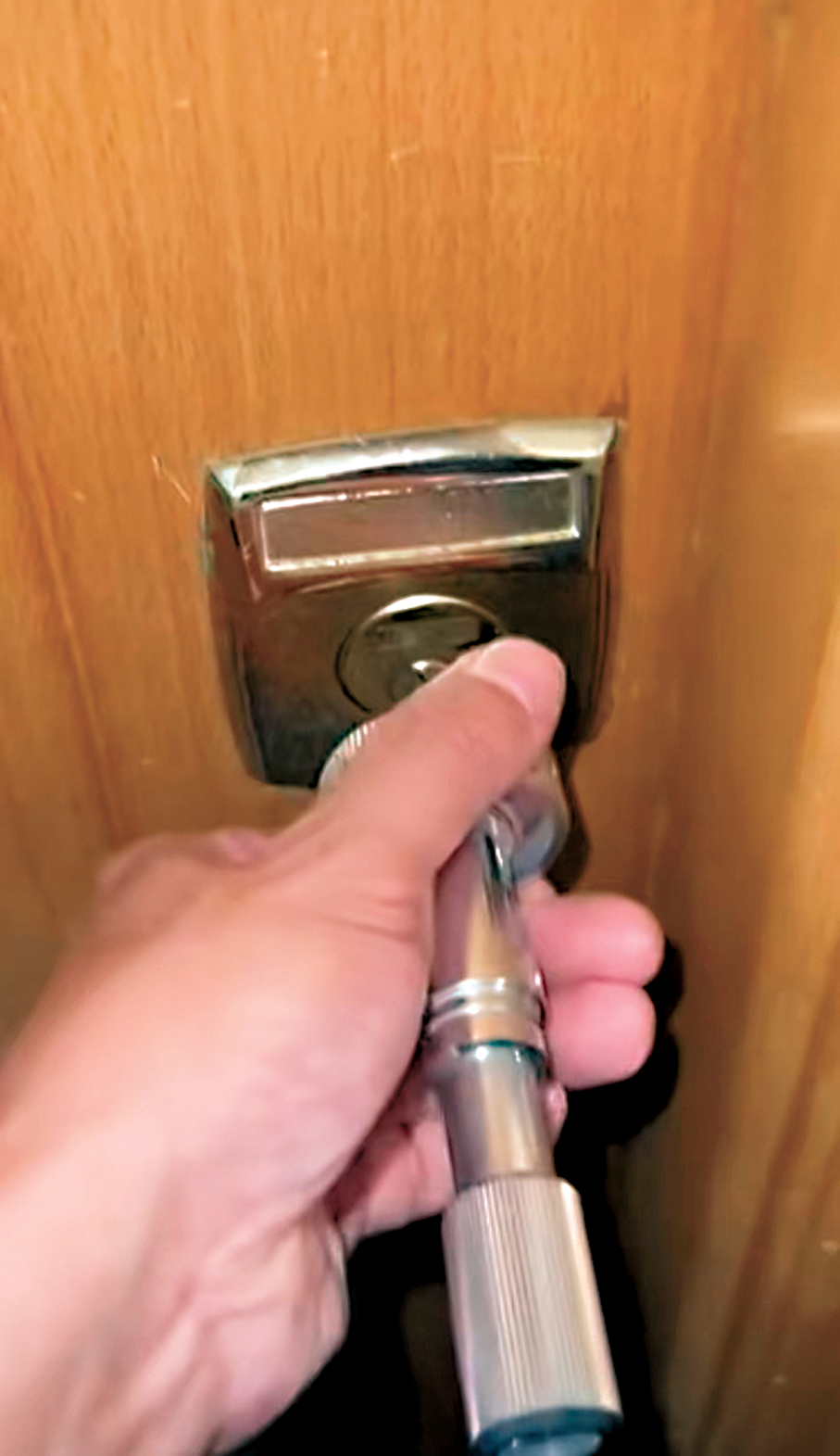 開鎖匠有特殊的專用生財工具。 受訪者供圖