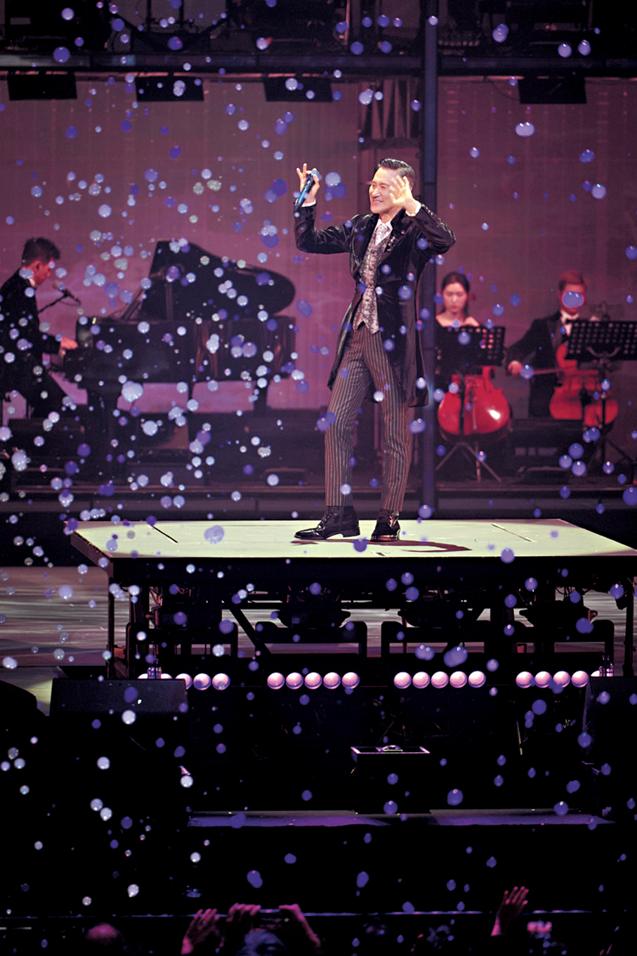 ●巡演來到尾場，學友大感不捨。  主辦方供圖