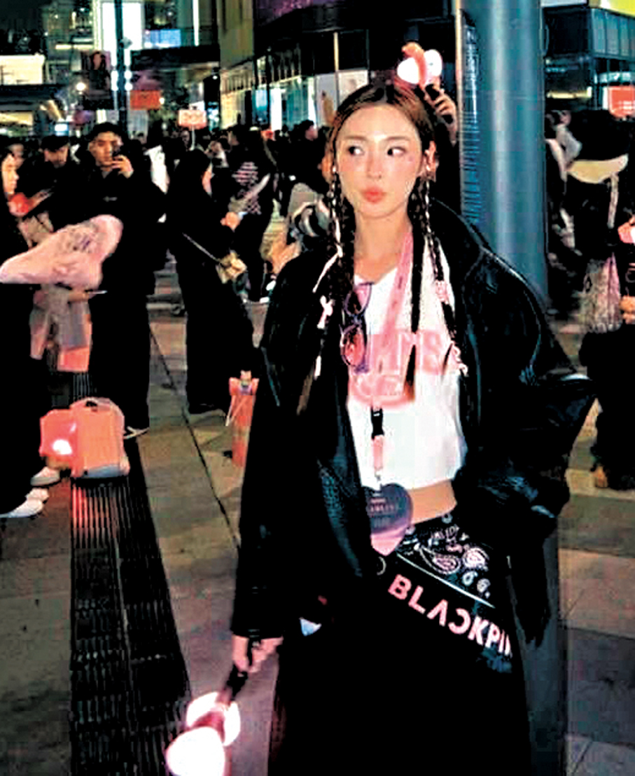 ●陳楨怡悉心打扮打卡。