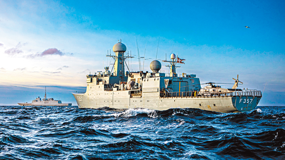 ●居民強調格陵蘭周遭水域只有丹麥海軍在巡邏。 資料圖片