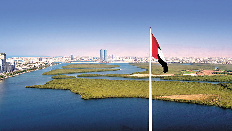 ●拉斯海瑪自然資源豐富，積極發展旅遊業、酒店和度假項目，圖為其國內的紅樹林。 受訪者提供