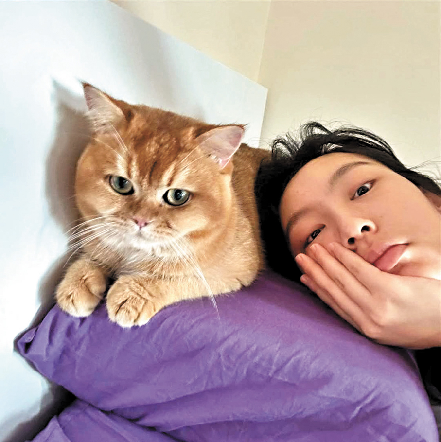 ●炎明熹不時分享與愛貓的日常。  Ig圖片