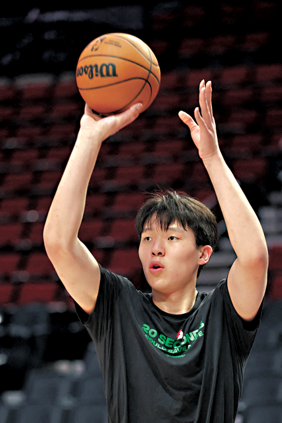 ●楊瀚森憑G聯盟表現，入選全明星新秀賽。 資料圖片