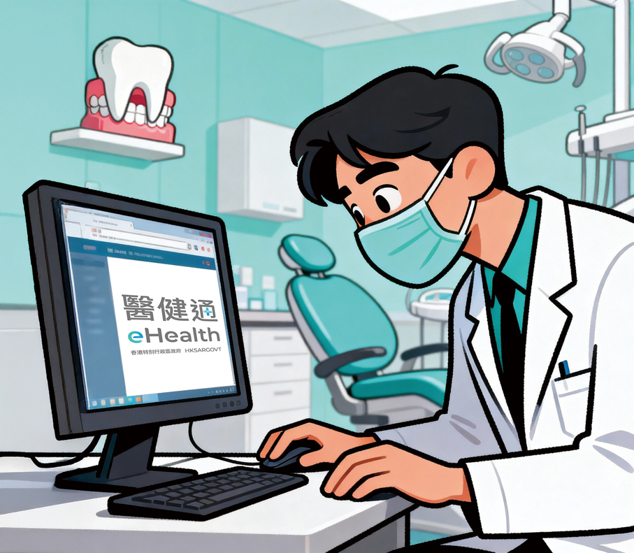 ●實習牙醫涉嫌利用醫健通等渠道，擅自閱覽病人資料。 AI生成圖片