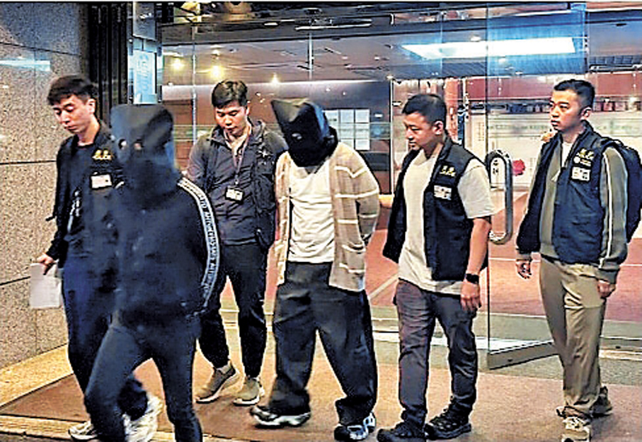 ●警方拘捕詐騙集團成員。 警方圖片