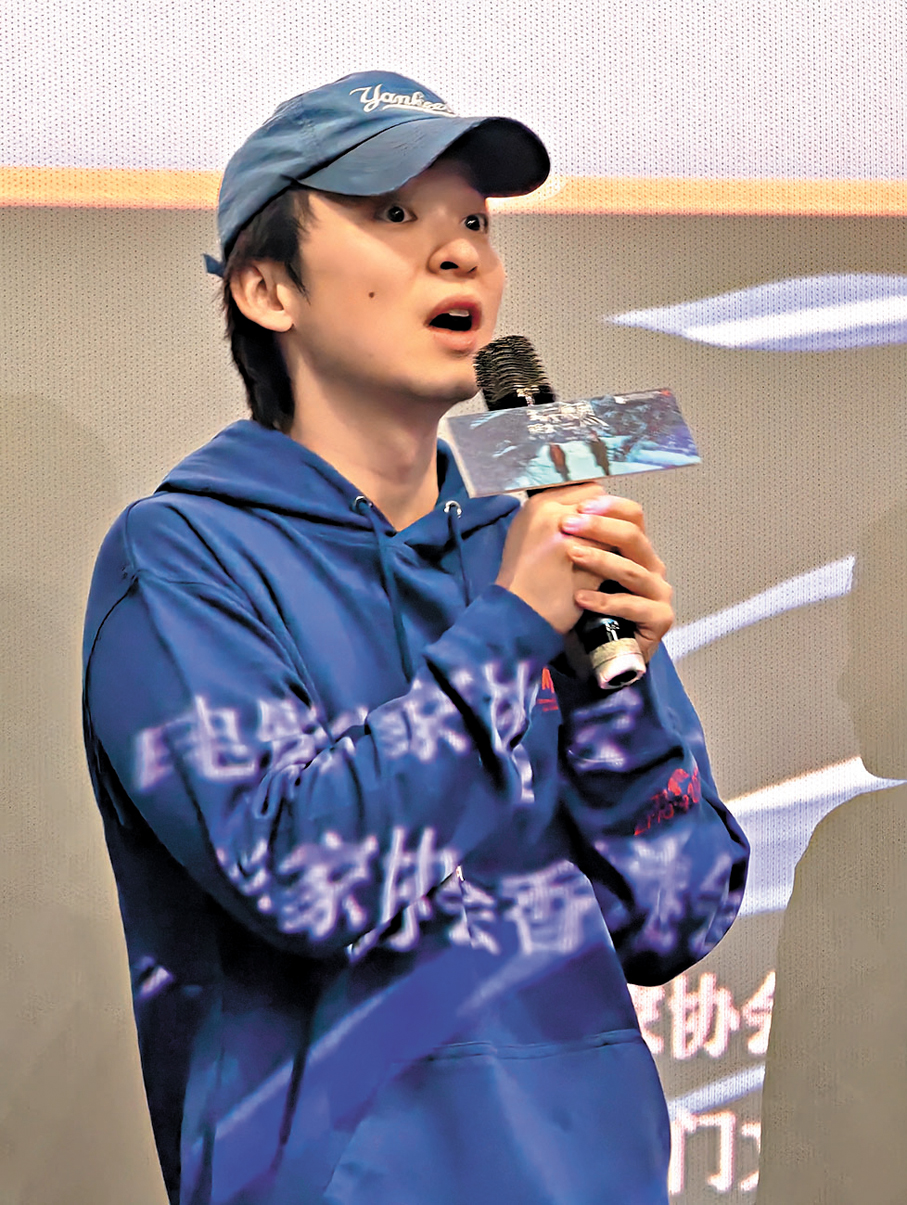 ●董子健分享執導電影心得。 香港文匯報記者胡若璋 攝