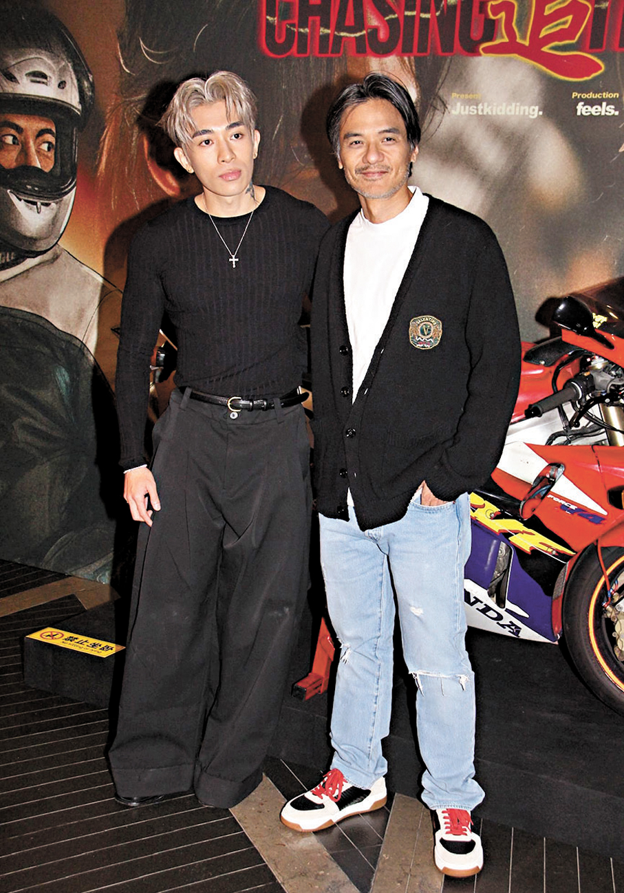 ●Tyson得到馮德倫現身支持。  香港文匯報記者達里 攝