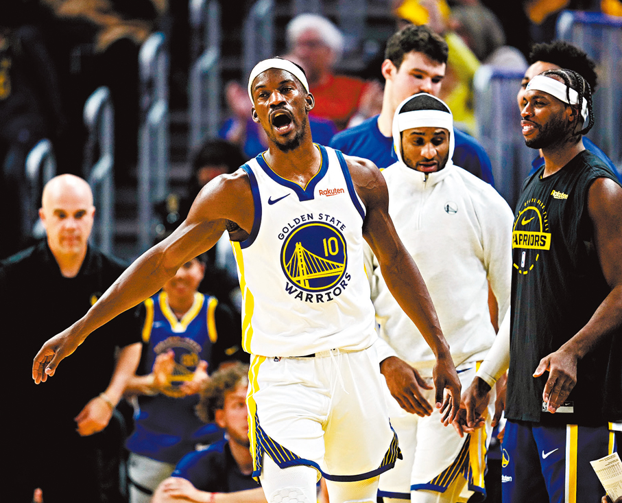 ●有傳勇士擬送出占美畢拿（白衫10號）及古明加，作為交換字母哥的籌碼。 資料圖片