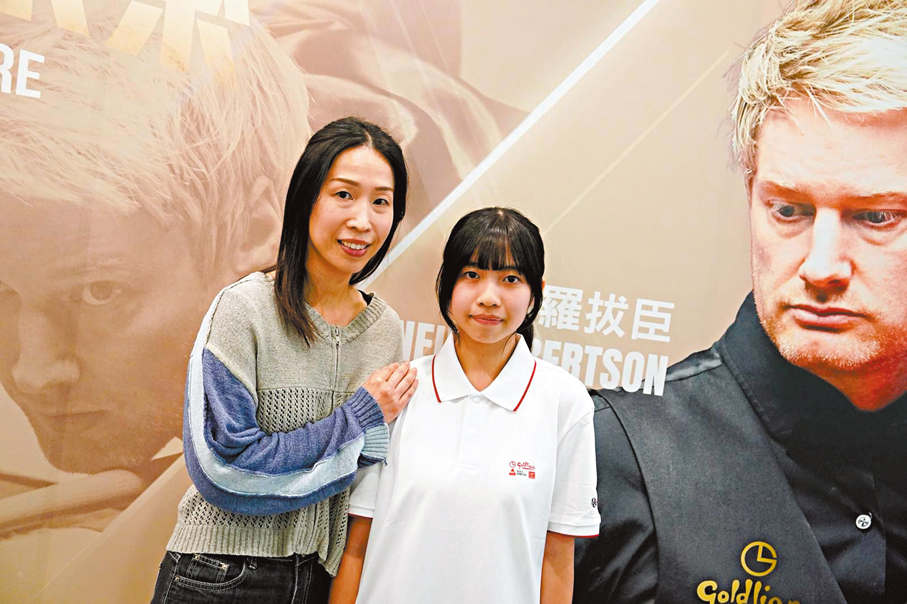 ●Angel受媽媽影響接觸桌球，一試愛上。