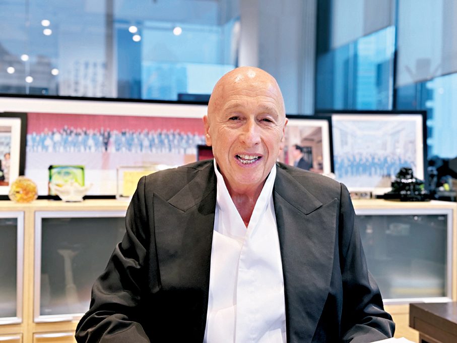 ●盛智文接受大公文匯全媒體專訪。大公文匯全媒體記者周禹含 攝