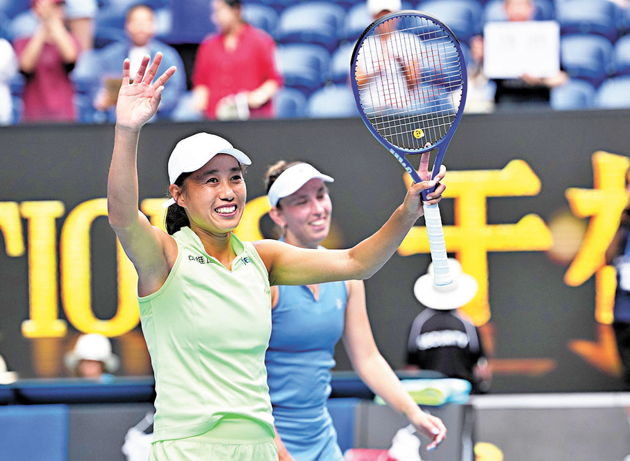 ●張帥在永不言棄下終再次走上巔峰。   美聯社