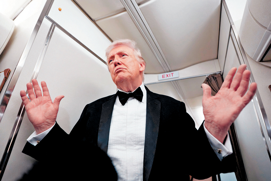 ●特朗普重返白宮一年多，便已顛覆維持數十年的國際秩序。 法新社