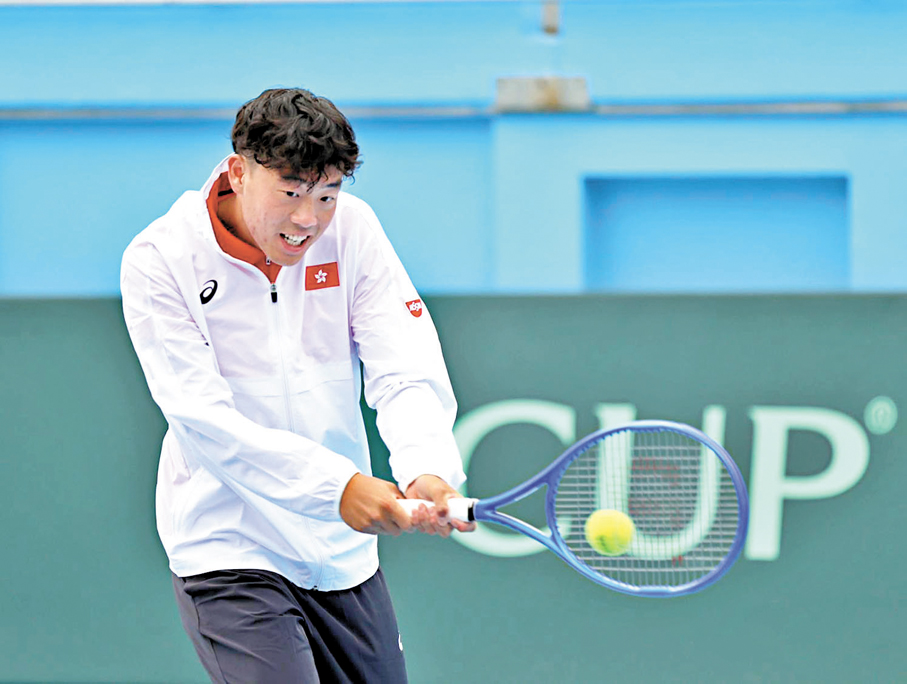 ●黃澤林表示將以「老大哥」身份協助隊友。 香港文匯報記者郭正謙  攝