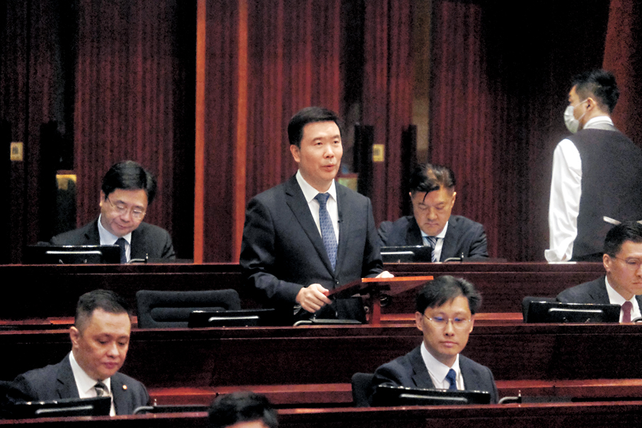 ●嚴剛冀政策頂層設計有創新突破。   香港文匯報記者涂穴  攝