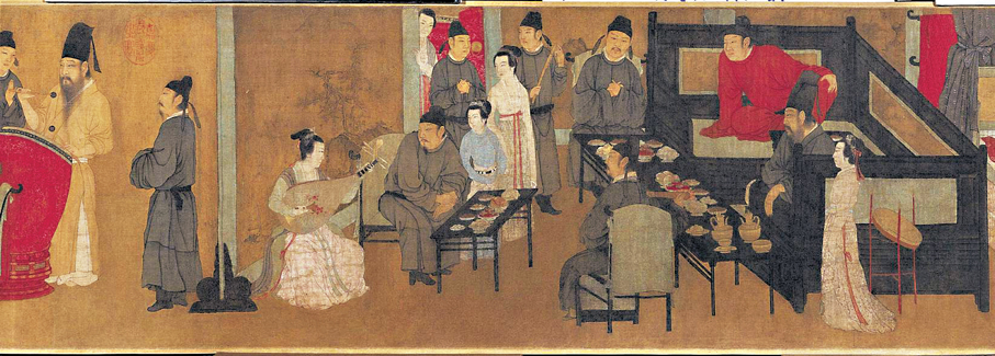 ●顧閎中（傳）《韓熙載夜宴圖》卷   資料圖片