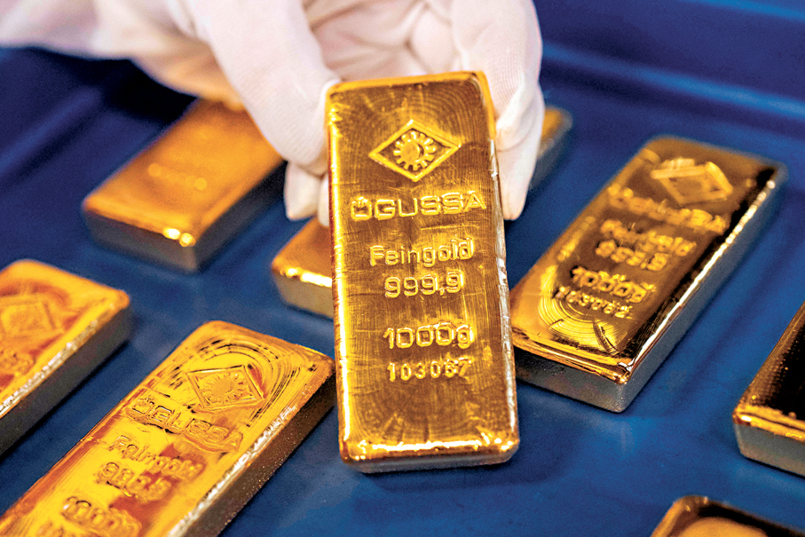 ●黃金早前急速下跌然後反彈，有分析認為是具挾淡倉特徵。 法新社