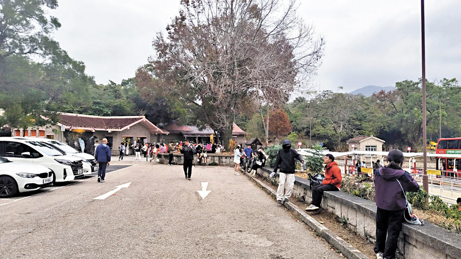 ●西貢東壩人流亦不少。 香港文匯報記者鄺福強  攝
