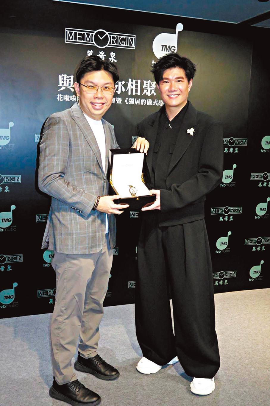 ●張與辰親自設計腕錶。香港文匯報記者阿祖  攝