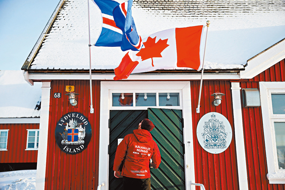●格陵蘭加拿大領事館正式開幕。 路透社