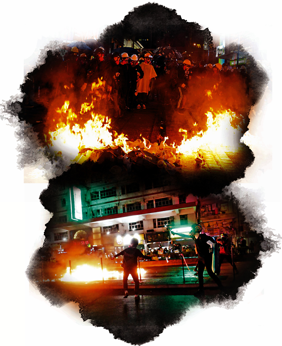 ●黎智英透過壹傳媒及《蘋果日報》企圖將歪理合理化，煽動年輕人的仇恨及美化暴力。 資料圖片