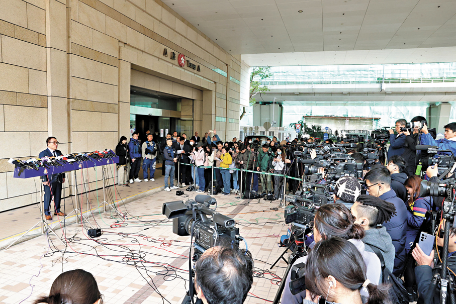 ●李桂華提醒，即使黎智英等人已受法律制裁，國家安全風險仍然存在，外部勢力及反中亂港分子仍伺機破壞香港穩定。香港文匯報記者萬霜靈  攝