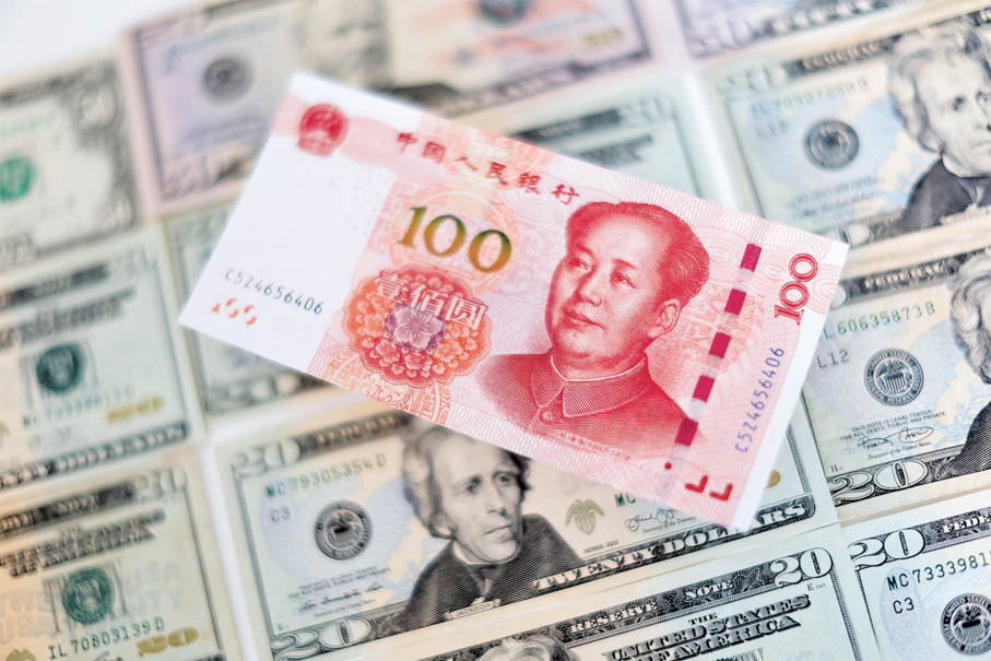 ●瑞銀指出，人民幣走強有利「點心債」發行，去年「點心債」以美元計取得9.2%的強勁回報，人民幣升值在當中發揮重要作用。   資料圖片