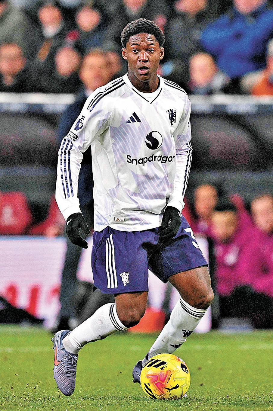 ●曼聯青訓新星明奈在卡域克麾下重生。   資料圖片