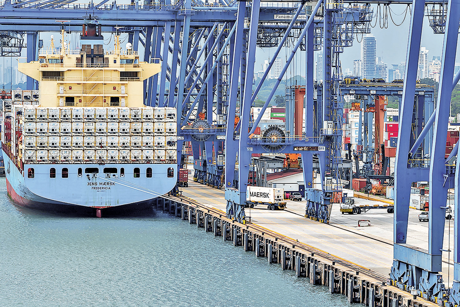 ●巴拿馬巴爾博亞港是長和港口集團經營兩個巴拿馬港口之一。 資料圖片