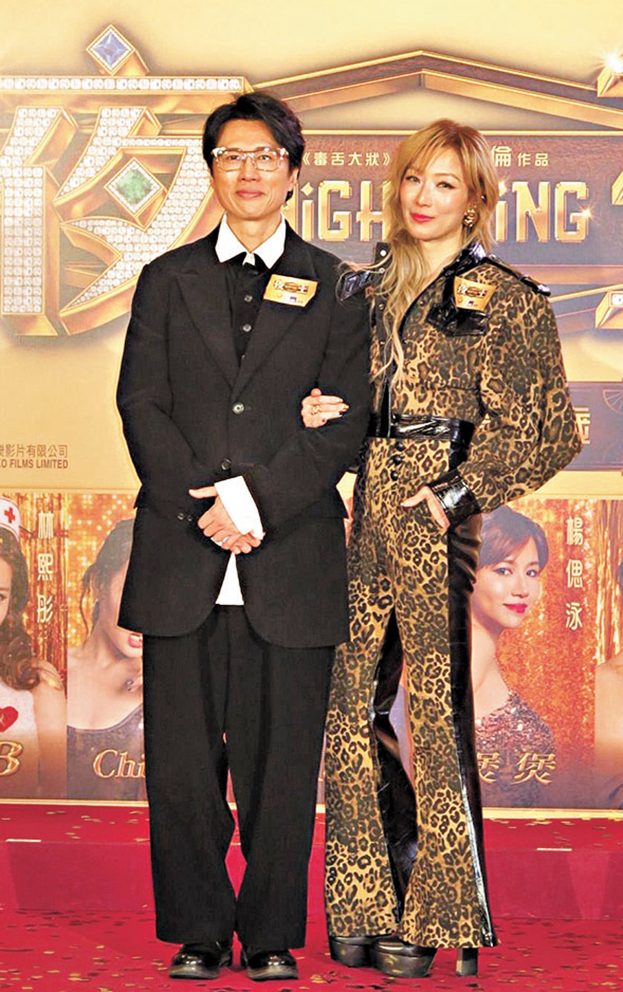 ●鄭秀文與黃子華落力為電影宣傳。 香港文匯報記者阿祖  攝