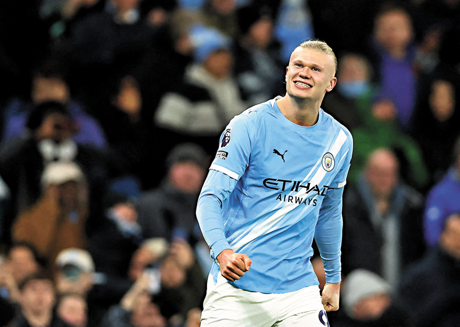 ●曼城依賴夏蘭特爭取入球。  資料圖片