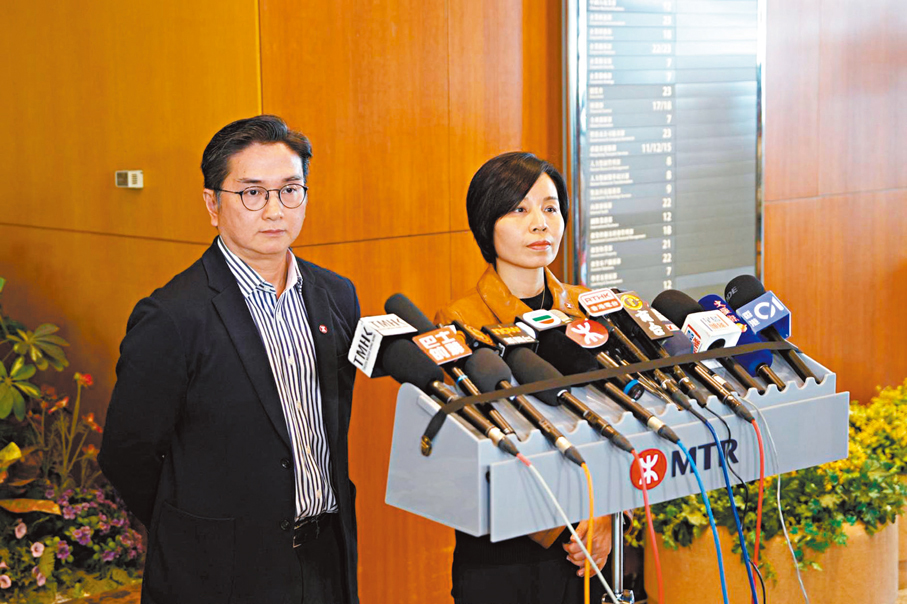 ●港鐵昨日中午召開記者會交代事故最新調查進度。 香港文匯報記者黃宇威  攝