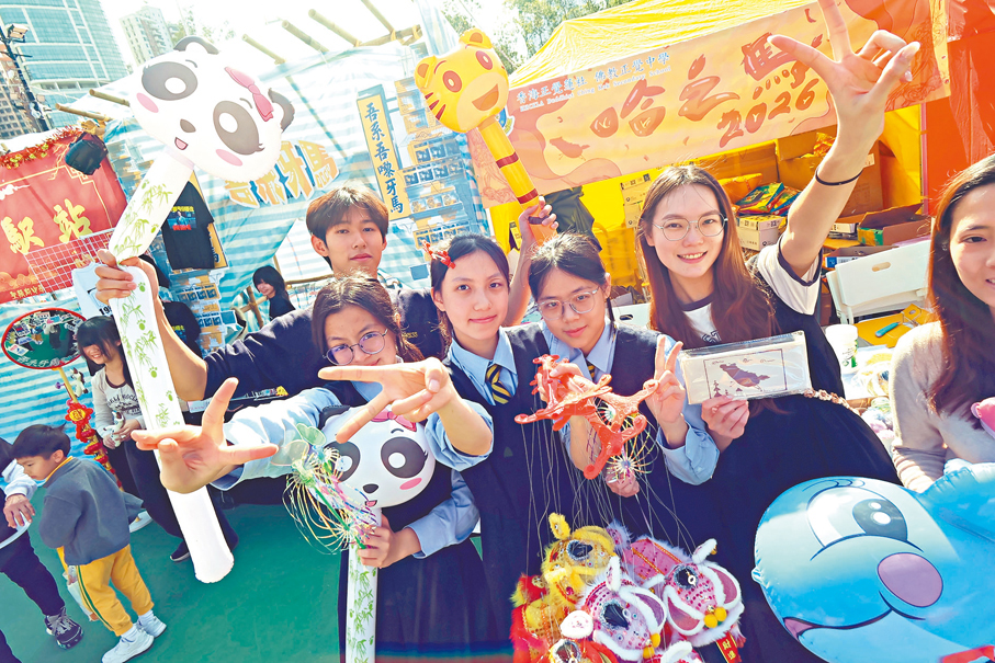 ●香海正覺蓮社佛教正覺中學參展學生更看重實踐體驗。 香港文匯報記者涂穴 攝