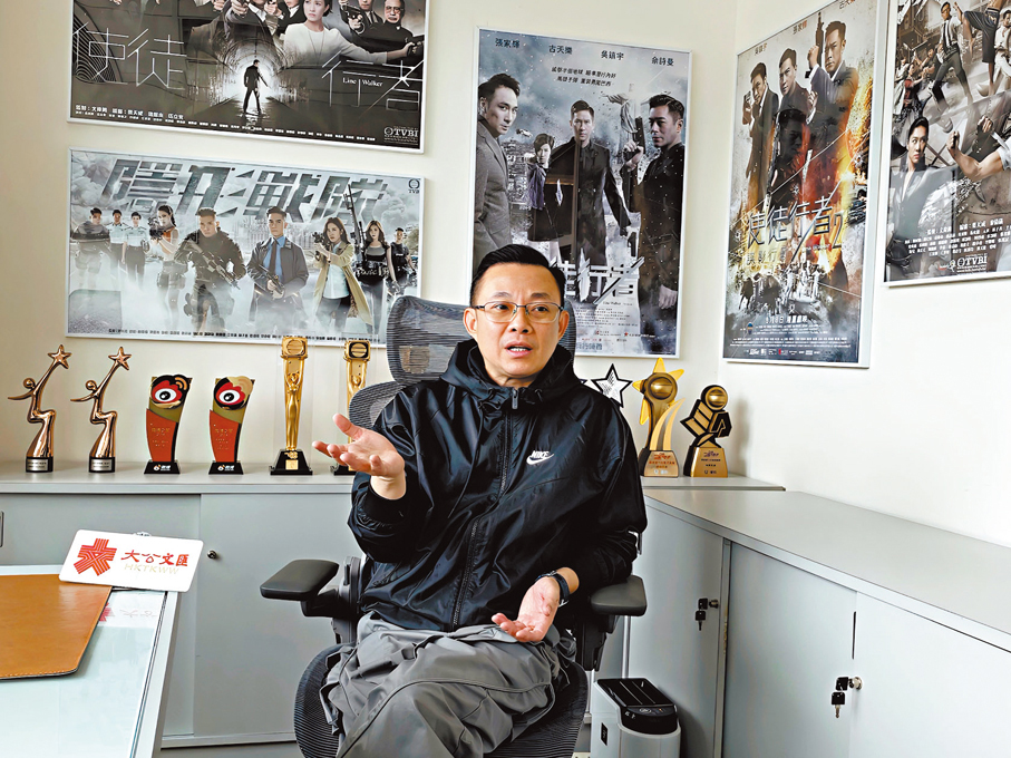 ●文偉鴻拆解港劇吸粉密碼。 香港文匯報記者胡永愛  攝