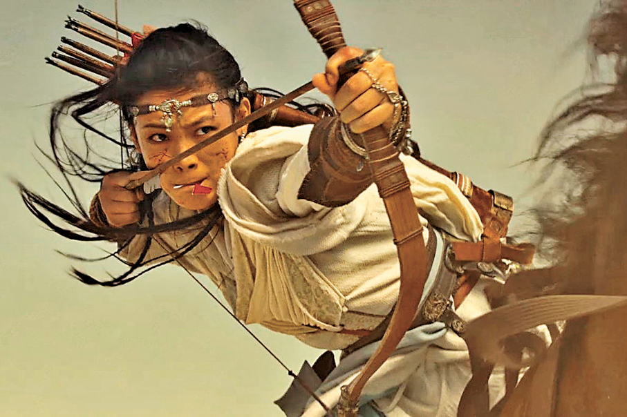 ●在《鏢人：風起大漠》中，陳麗君武俠造型魅力四射。