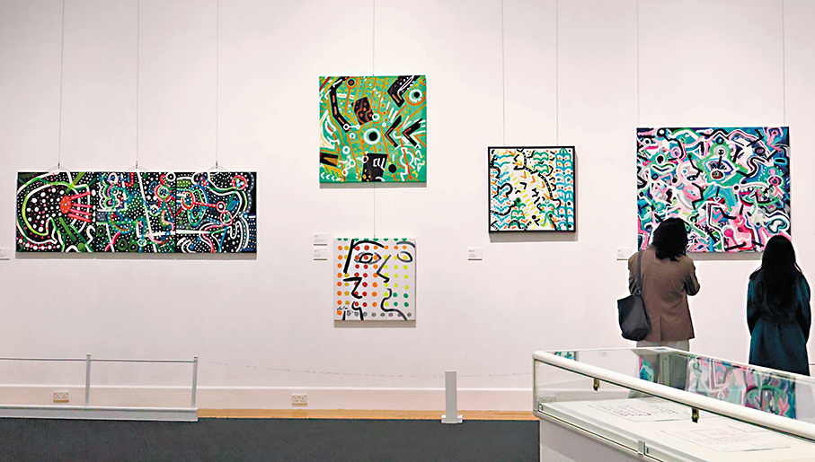 ●展覽「修持：趙海天繪畫五十年」正於香港大學美術博物館內舉行。