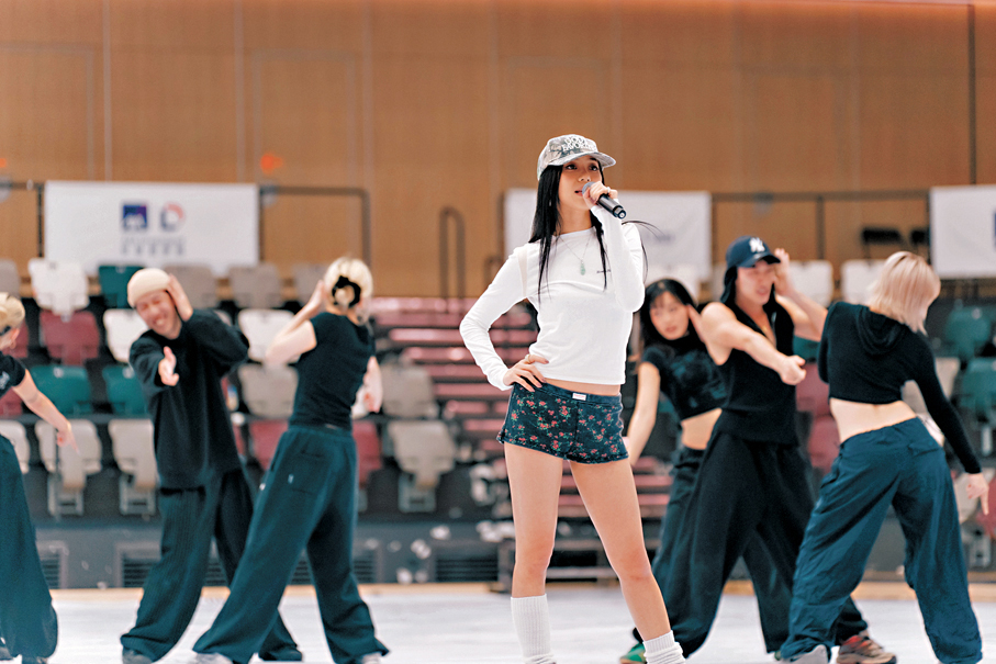 ●陳凱詠為紅館騷努力排練。 大會供圖