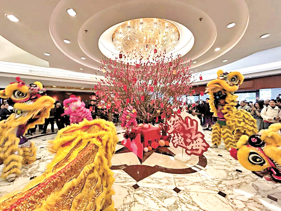 ●廣東勝利賓館內活動氣氛熱烈。香港文匯報廣州傳真