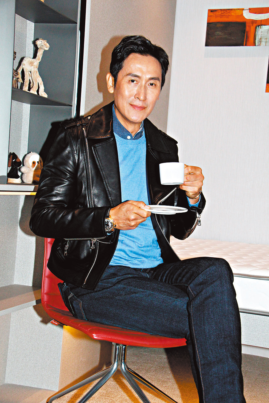 ●馬德鐘自言現階段應該要去享受生活。香港文匯報記者達里 攝