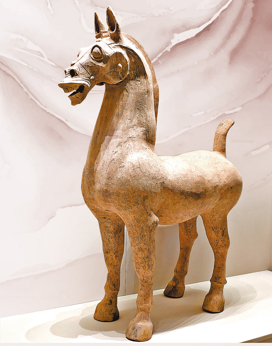 ●東漢時期的陶馬俑