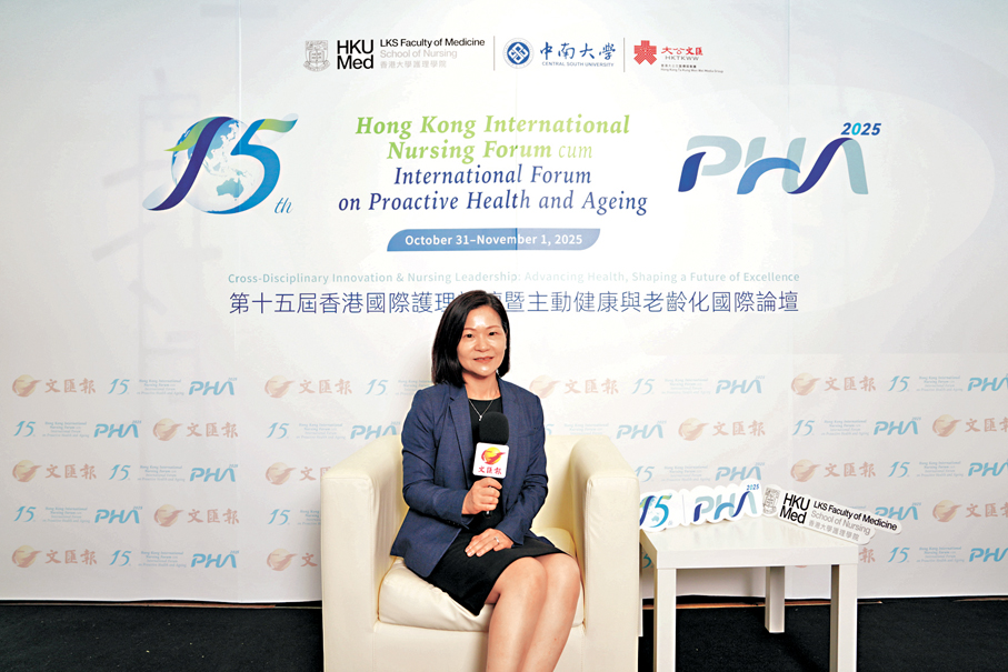 ●余秀鳳強調，健康老齡化是協助長者多方面維持功能。 香港文匯報記者黃宇威  攝