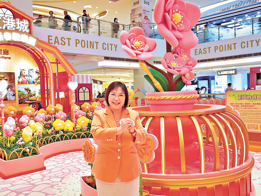 ●堪輿學家麥玲玲師傅分享年花布置貼士。