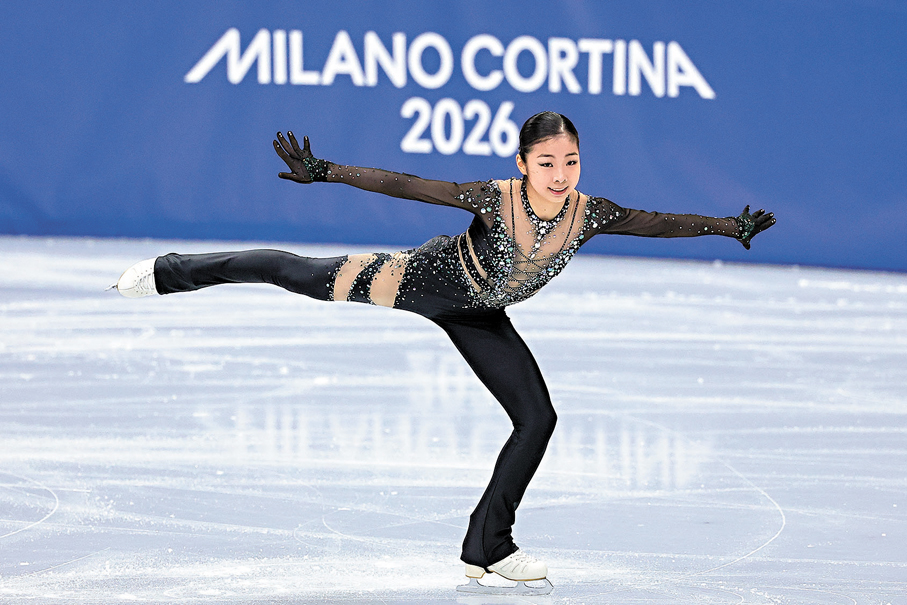 ●張瑞陽以59.38分的成績，晉級自由滑比賽。 中新社
