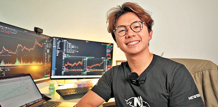 ●交易員袁嘉麟    香港文匯報記者胡恬恬  攝